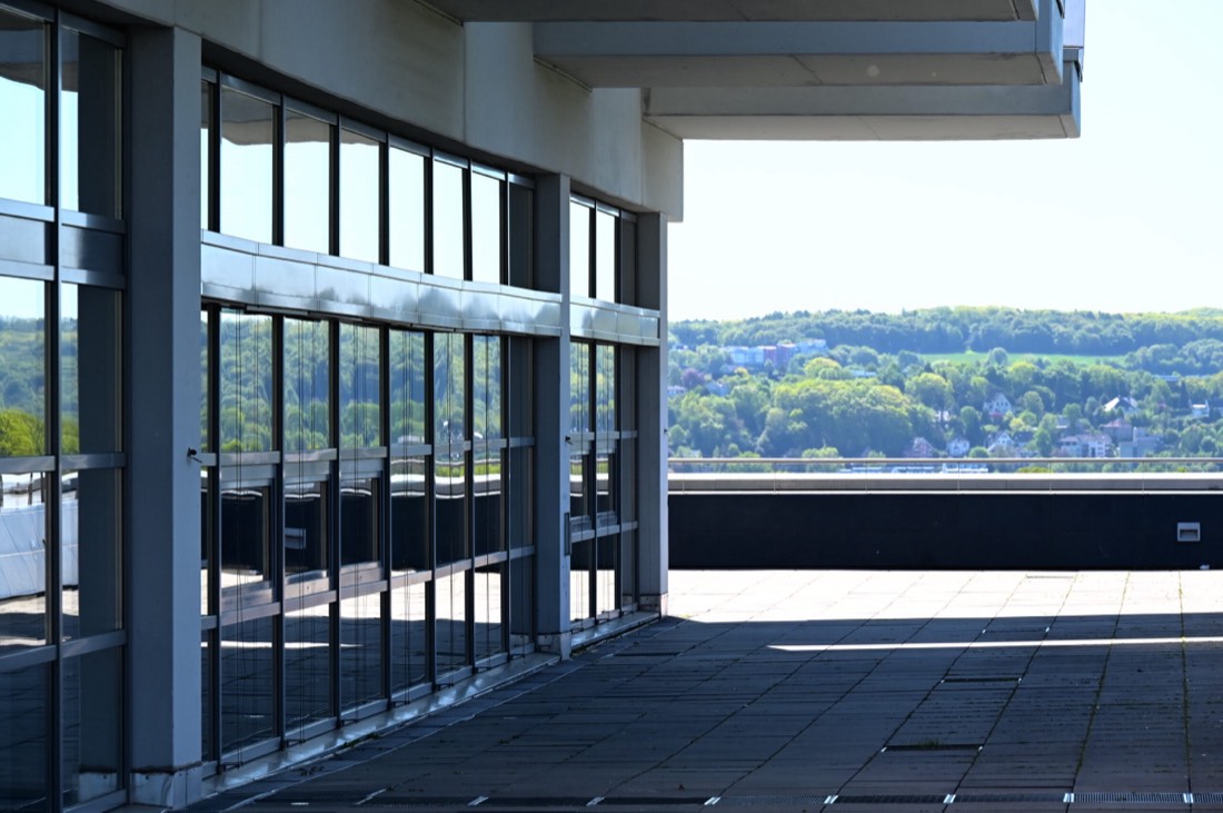 View over the Bochum hills from the campus